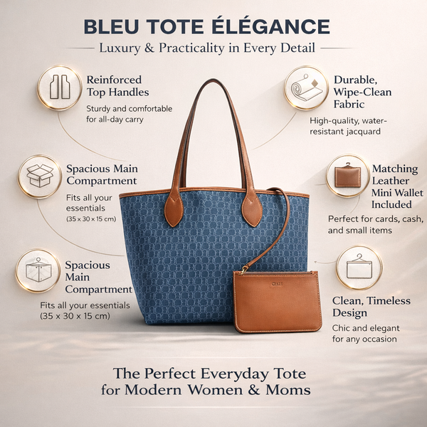 Bleu Tote Élégance